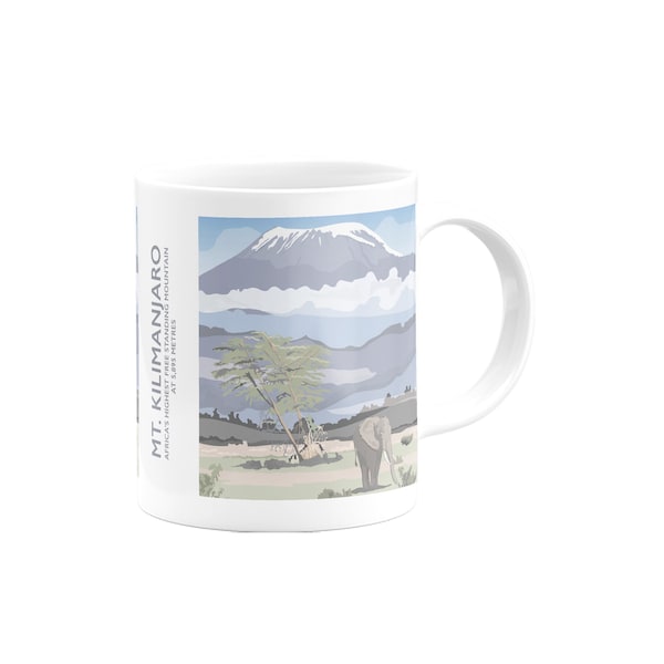 Mount Kilimanjaro, Africa Mug  - by Tabitha Mary - Travel prints, cards and gifts