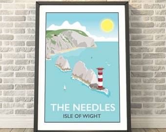 The Needles, Isle of Wight -  capturing a memory - Travel prints and gifts by Tabitha Mary