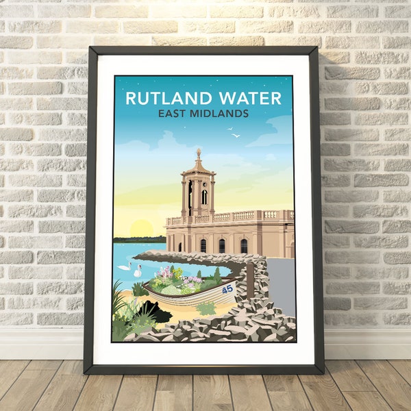 Rutland Water, East Midlands - capture a memory with signed travel prints, cards & gifts by Tabitha Mary