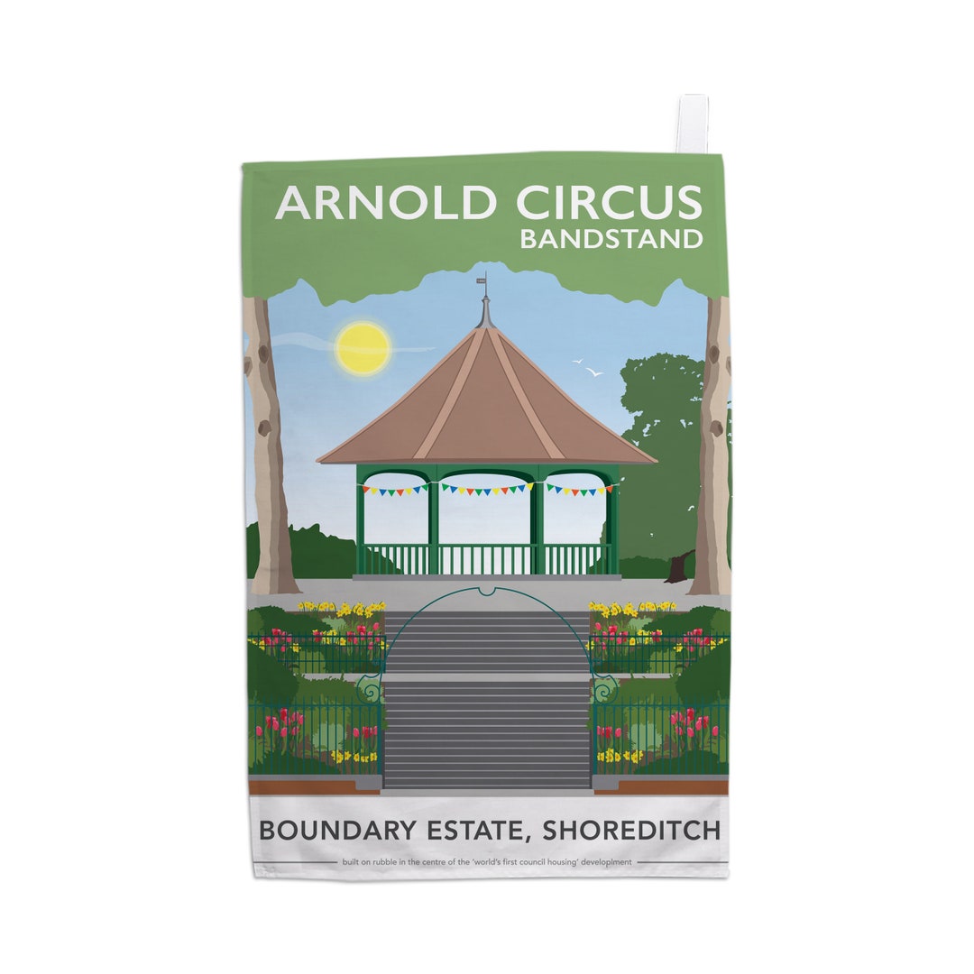 Arnold Circus Bandstand, Shoreditch, London Tea Towel Capture a Memory