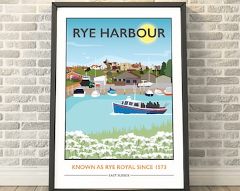Rye Harbour, East Sussex -  capturing a memory - Travel prints and gifts by Tabitha Mary