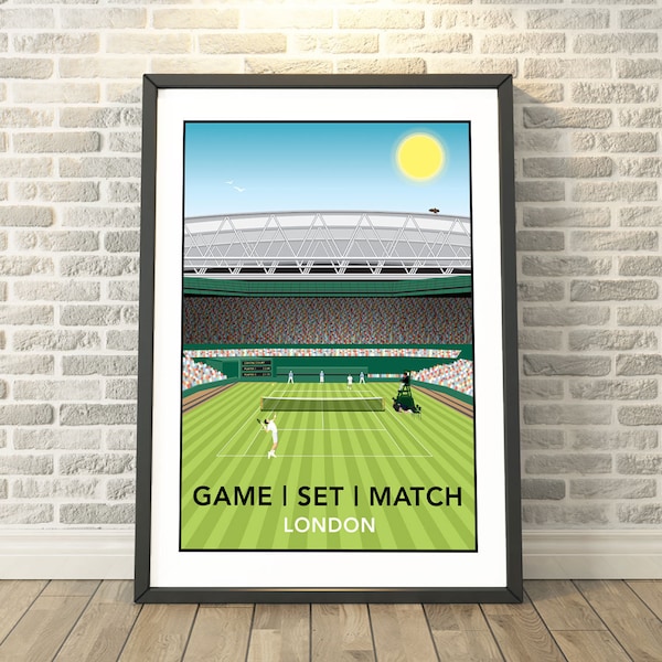 Game, Set, Match, London Tennis – die Erinnerung festhalten – Reisegeschenke von Tabitha Mary