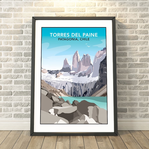 Torres del Paine, Patagonia, Chile - capture a memory with signed travel prints, cards & gifts by Tabitha Mary