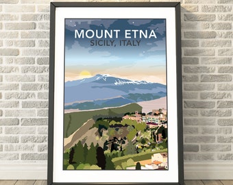 Monte Etna, Sicilia, Italia - catturare un ricordo - Stampe di viaggio e regali di Tabitha Mary