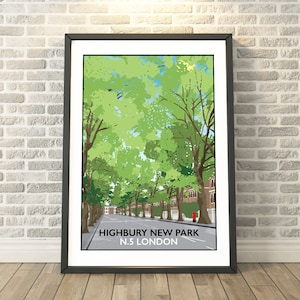 Highbury New Park, Islington, London -  capturing a memory - Travel prints and gifts by Tabitha Mary