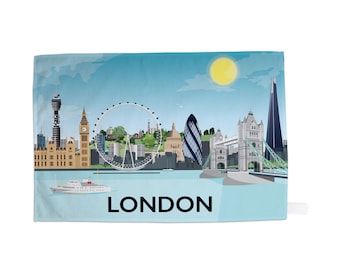 London Skyline Geschirrtuch – von Tabitha Mary – Reisedrucke, Karten und Geschenke