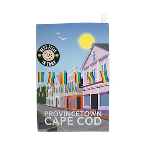 Provincetown, Cape Cod, Barnstable County, Massachusetts, USA Tea Towel - by Tabitha Mary - Travel prints and gifts