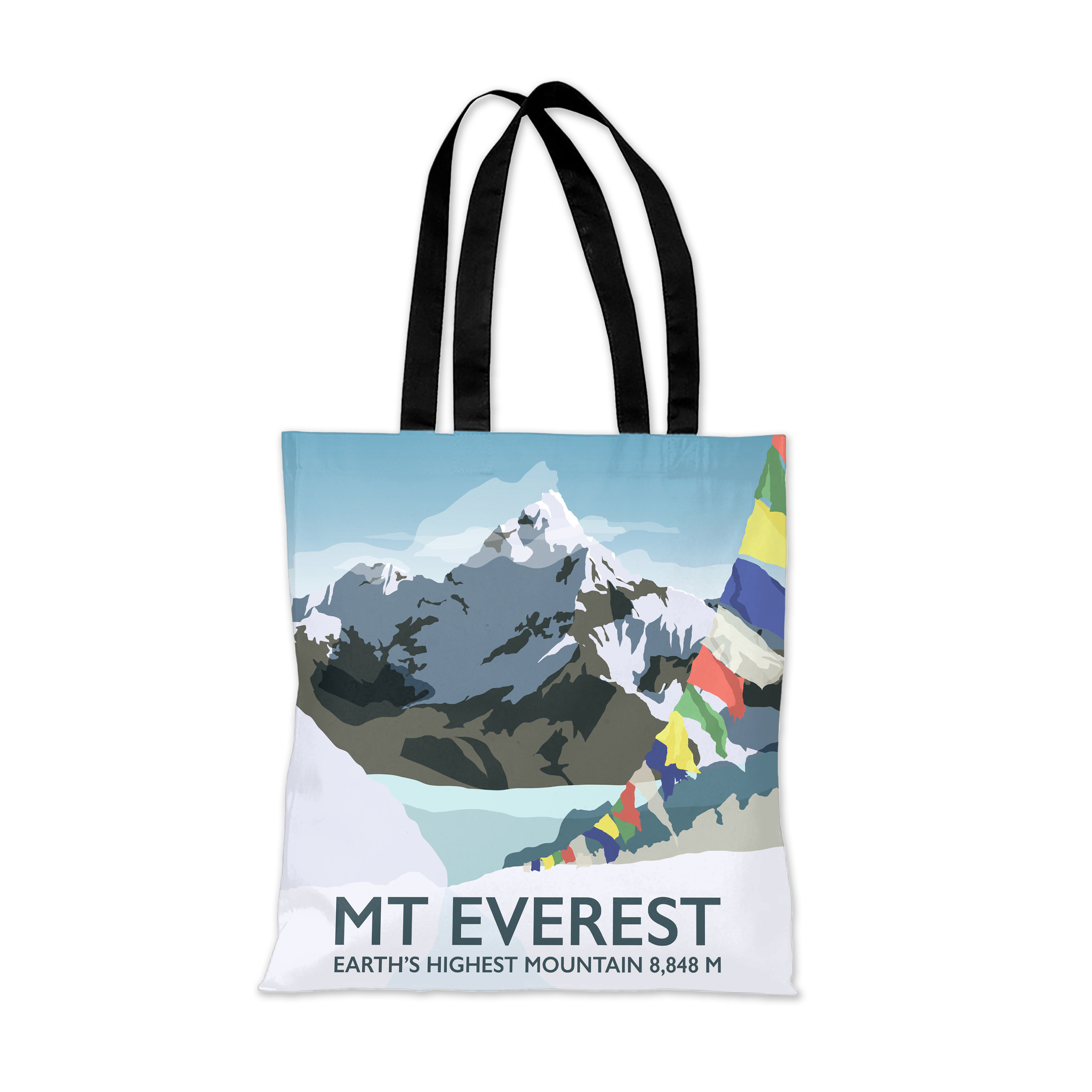Mount Everest, Nepal Tote Bag - by Tabitha Mary - Travel prints and gifts