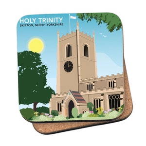 Holy Trinity Church, Skipton, Yorkshire Coaster - by Tabitha Mary - Travel prints and gifts