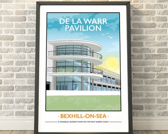 De La Warr Pavilion, Bexhill-on-Sea, East Sussex -  capturing a memory - Travel prints and gifts by Tabitha Mary