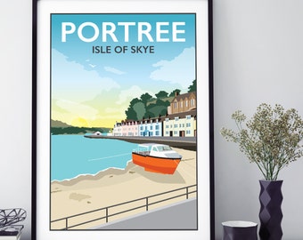 Portree, Isle of Skye, Scotland Print