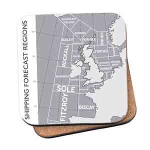 Carte des régions de prévision des livraisons en gris - par Tabitha Mary - Affiches de voyage et cadeaux