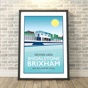 Shoalstone Lido, Brixham, Devon -  capturing a memory - Travel prints and gifts by Tabitha Mary