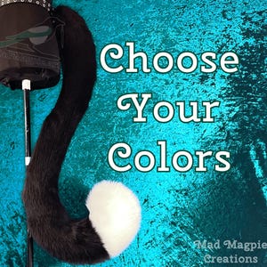 Long Curled Cat Tail With Tip