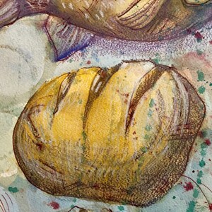 Watercolor Painting Christian Theme 18x24 | Etsy