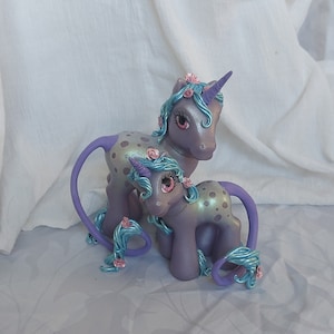 Mommy and Baby Unicorn my little pony customs