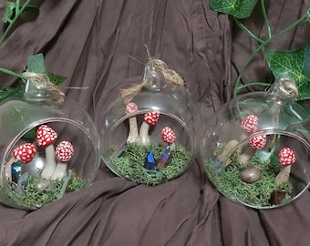 Fairy forest Christmas tree bauble