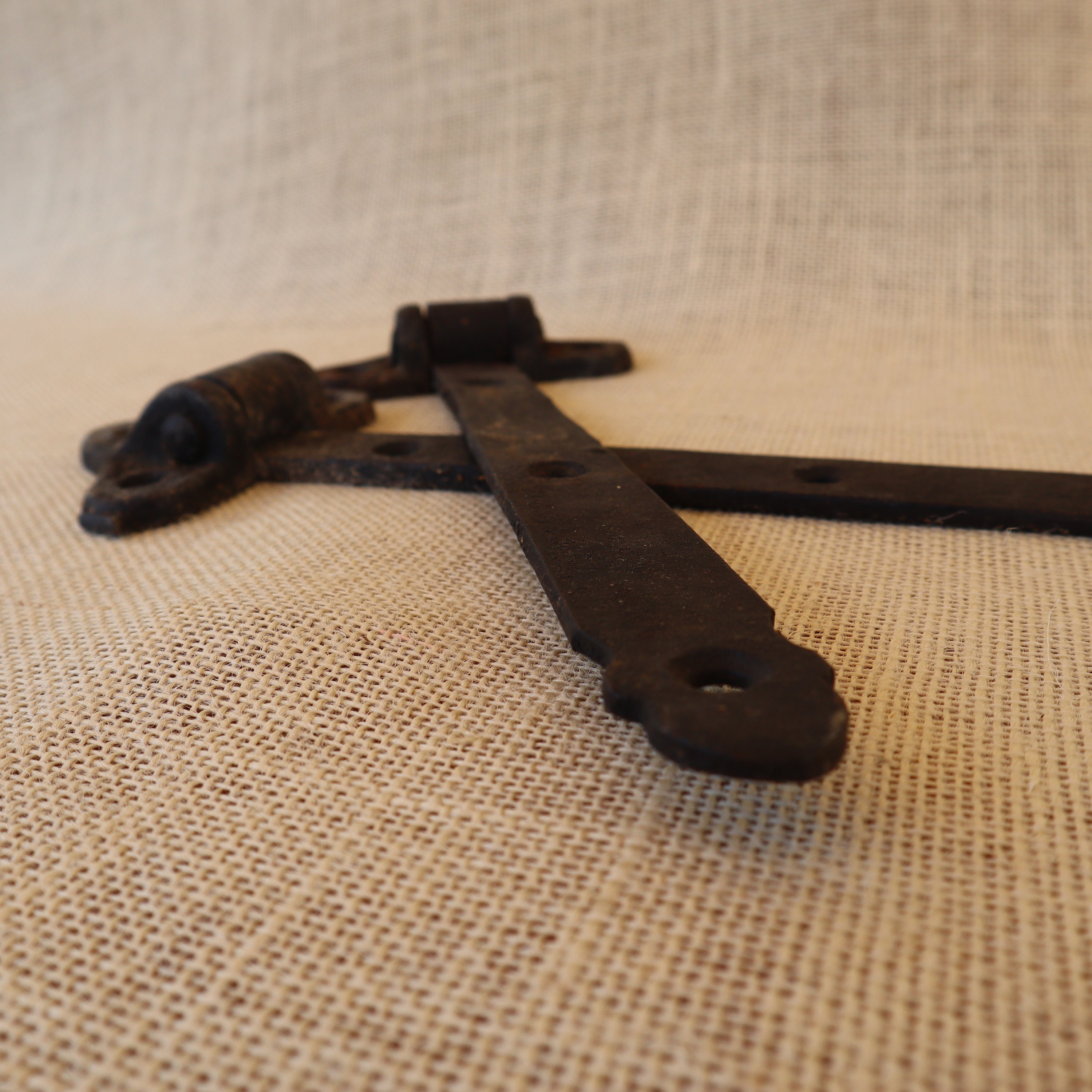 Vintage Wrought Iron Strap Hinges Large Rustic Iron Etsy