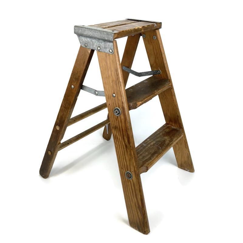 Vintage Wood Step Ladder - 24 Inch Stepstool - Plant Stand Display - Etsy