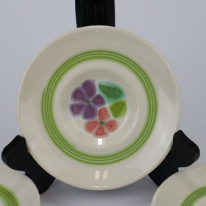 Franciscan Floral Earthenware - Vintage Saucers - Set of Four