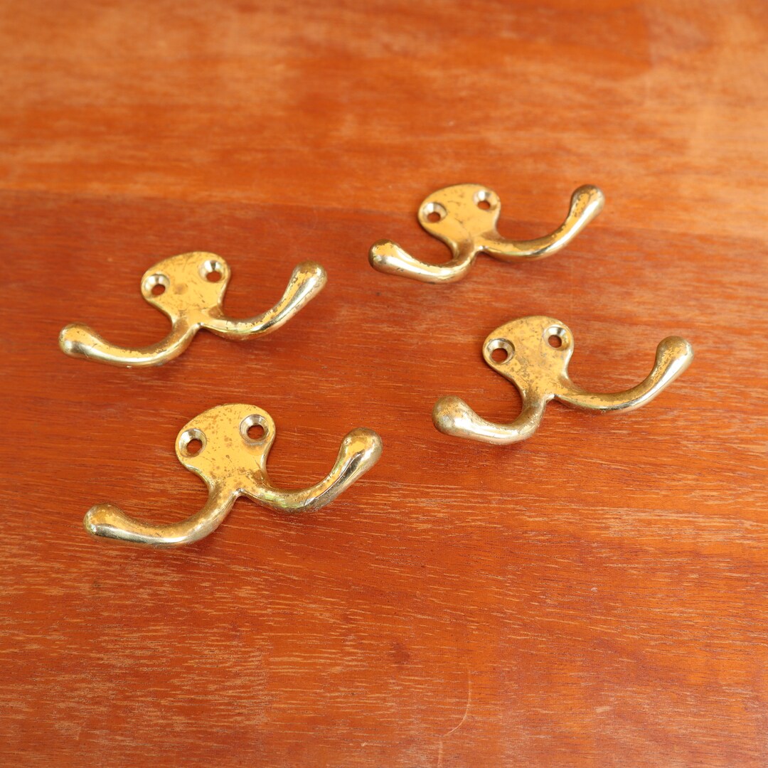 Gold Chrome Garment Hook Worn Vintage Door Hook Sold Each Etsy