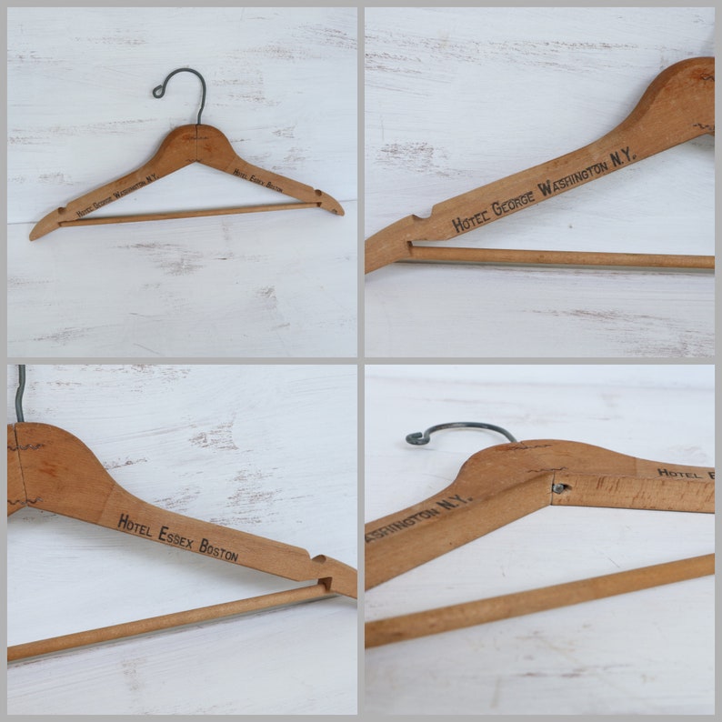 Vintage Wooden Coat Hanger Sold Each Etsy