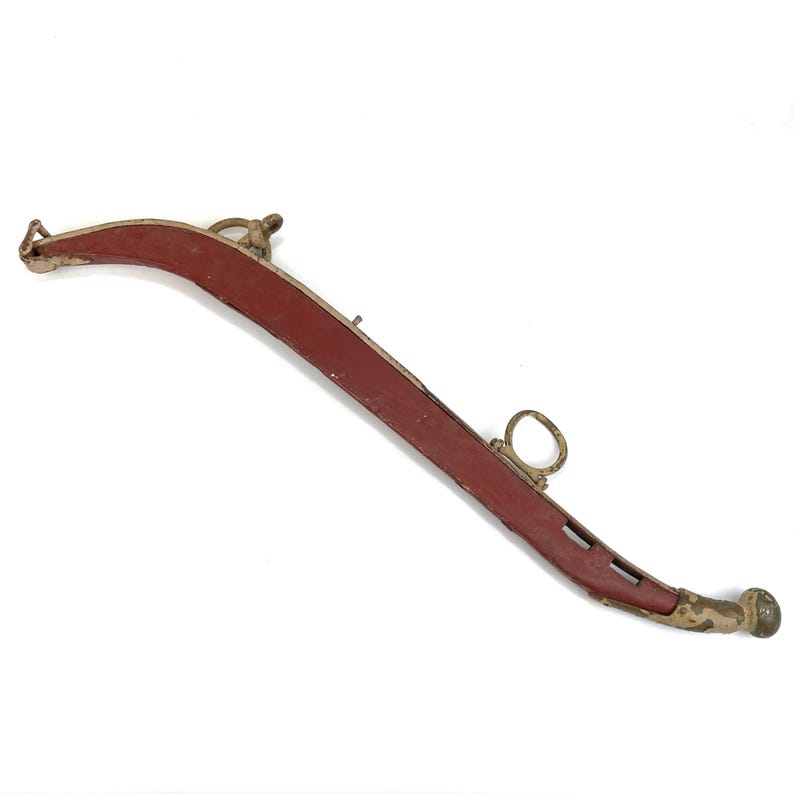 Antique Farmhouse Red Painted Horse Hame Horse Tack Vintage Horse Tack