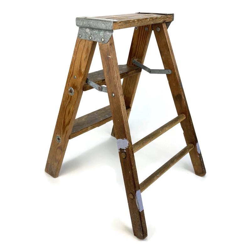 Vintage Wood Step Ladder - 24 Inch Stepstool - Plant Stand Display - Etsy