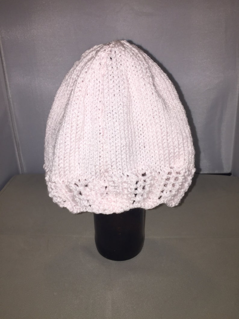 Soft Pink Toddler/Baby Knit Hat Ready to Ship image 1