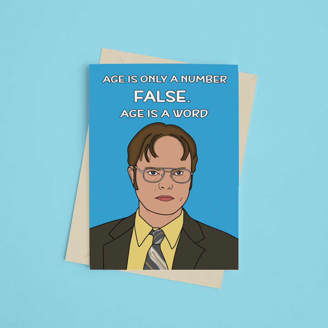 Funny Dwight Schrute Card Birthday Day Card The Office TV Etsy