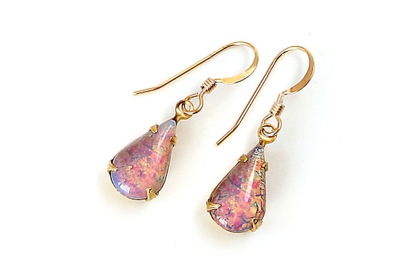 fire opal earrings