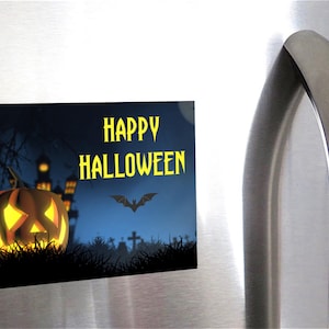 Halloween Magnet, Halloween Refrigerator Magnet, Halloween Door Magnet, Halloween Decorations, Holiday Magnets, Halloween Decals, Décor