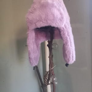 Aviator Trapper Faux  Fur Hat