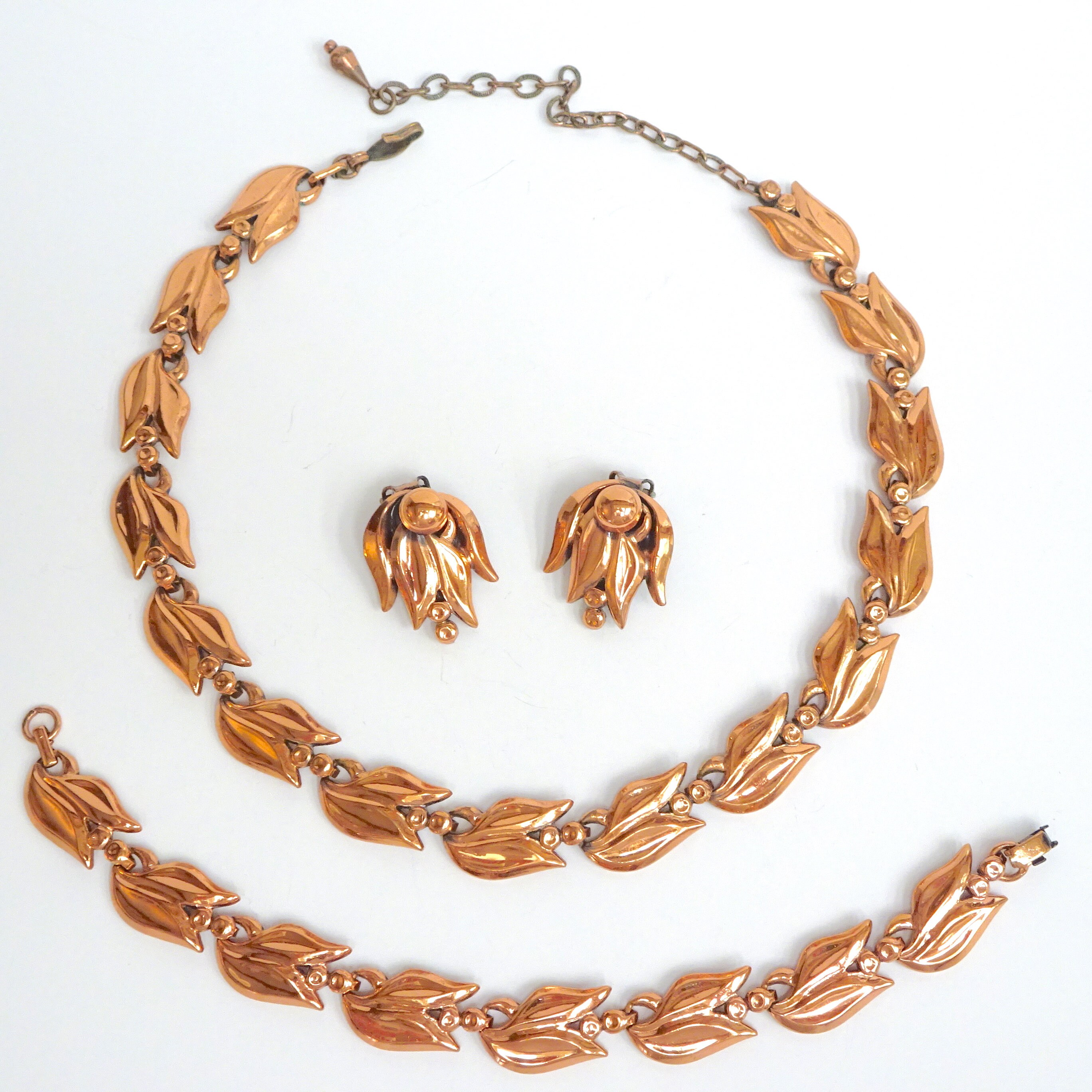 Mid Century Renoir Copper Parure Vintage Renoir Jewelry Etsy