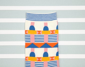 Grand Hotel White Unisex Crew Socks | cotton socks | colorful fun & comfortable socks