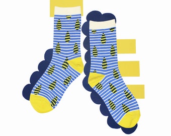 Raindrop White Unisex Crew Socks | mens socks |  womens socks | colorful fun & comfortable socks