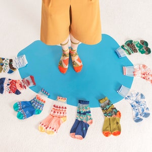 Glacial Lake Sky Transparent Sheer Socks see-through socks womens socks colorful fun & comfortable socks image 6
