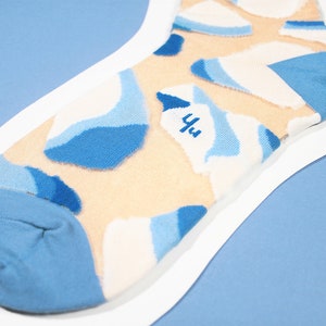 Glacial Lake Sky Transparent Sheer Socks see-through socks womens socks colorful fun & comfortable socks image 8