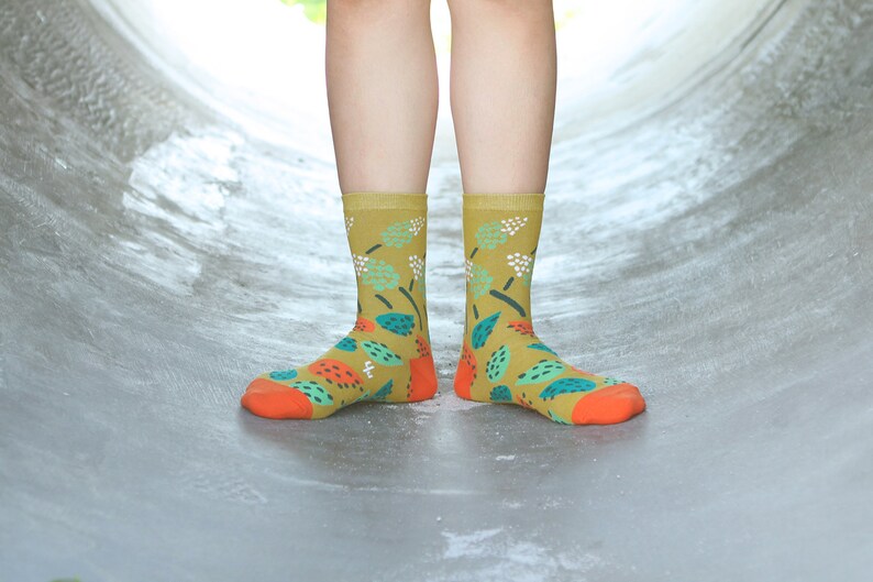 cotton socks colorful fun /& comfortable socks African Hosta Wasabi Unisex Crew Socks