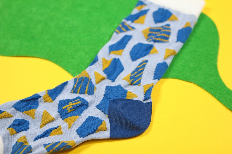 womens socks mens socks Stone Steps Blue Unisex Crew Socks colorful fun /& comfortable socks