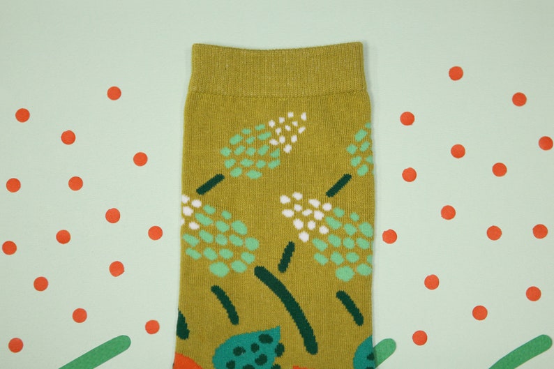 cotton socks colorful fun /& comfortable socks African Hosta Wasabi Unisex Crew Socks