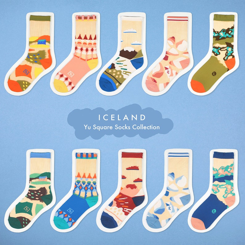 Glacial Lake Sky Transparent Sheer Socks see-through socks womens socks colorful fun & comfortable socks image 9