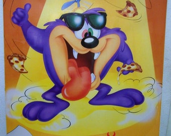 Taz Dizzy Devil Poster New Beast on the Block" 1990 35" x 23" New Vintage