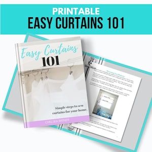 Gardinen 101 Näh-E-Book: DIY Fenstervorhänge (PDF-Schnittmuster)