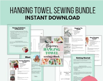 Hanging Towel Pattern bundle, Towel Topper, Kitchen Sewing, hand towel pattern, DIY Holiday Decor, stay put towel, kitchen towel