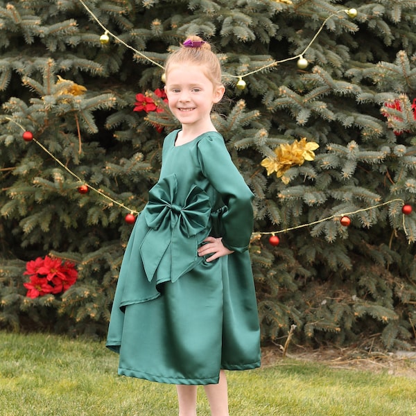 Weihnachtsstern Partykleid PDF Schnittmuster | Mädchenkleid Schnittmuster | Osterkleid | Blumenmädchen Kleid