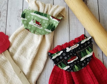 Festive Hanging Towel Sewing Pattern: Holiday Kitchen Decor (PDF Pattern)
