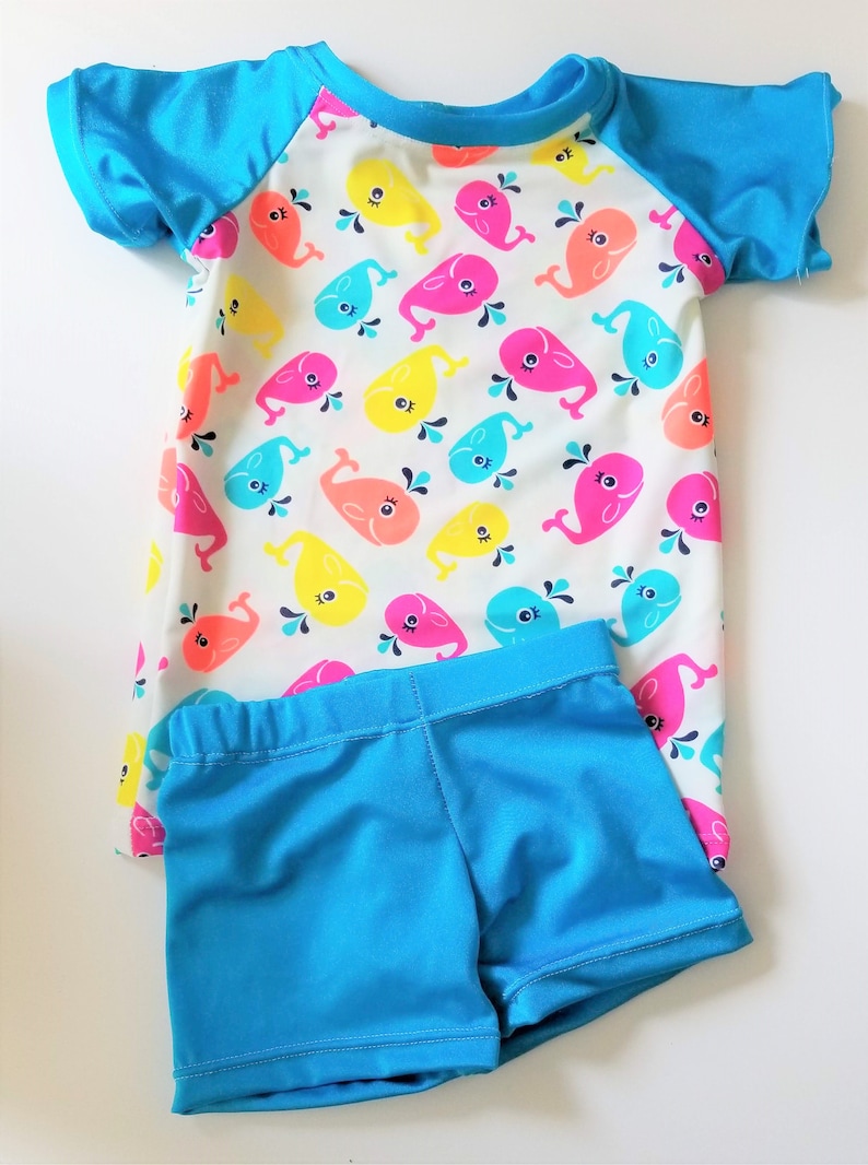 Kid Rash Guard Pattern Swim Rash Guard and Boy Shorts Sewing Pattern: Kids Swimsuit (PDF ...