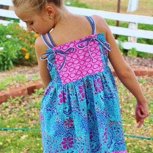 Firecracker Dress and Tunic PDF Sewing Pattern Girls Dress Pattern Toddler Dress Pattern, summer dress pattern, kids dress sewing image 4