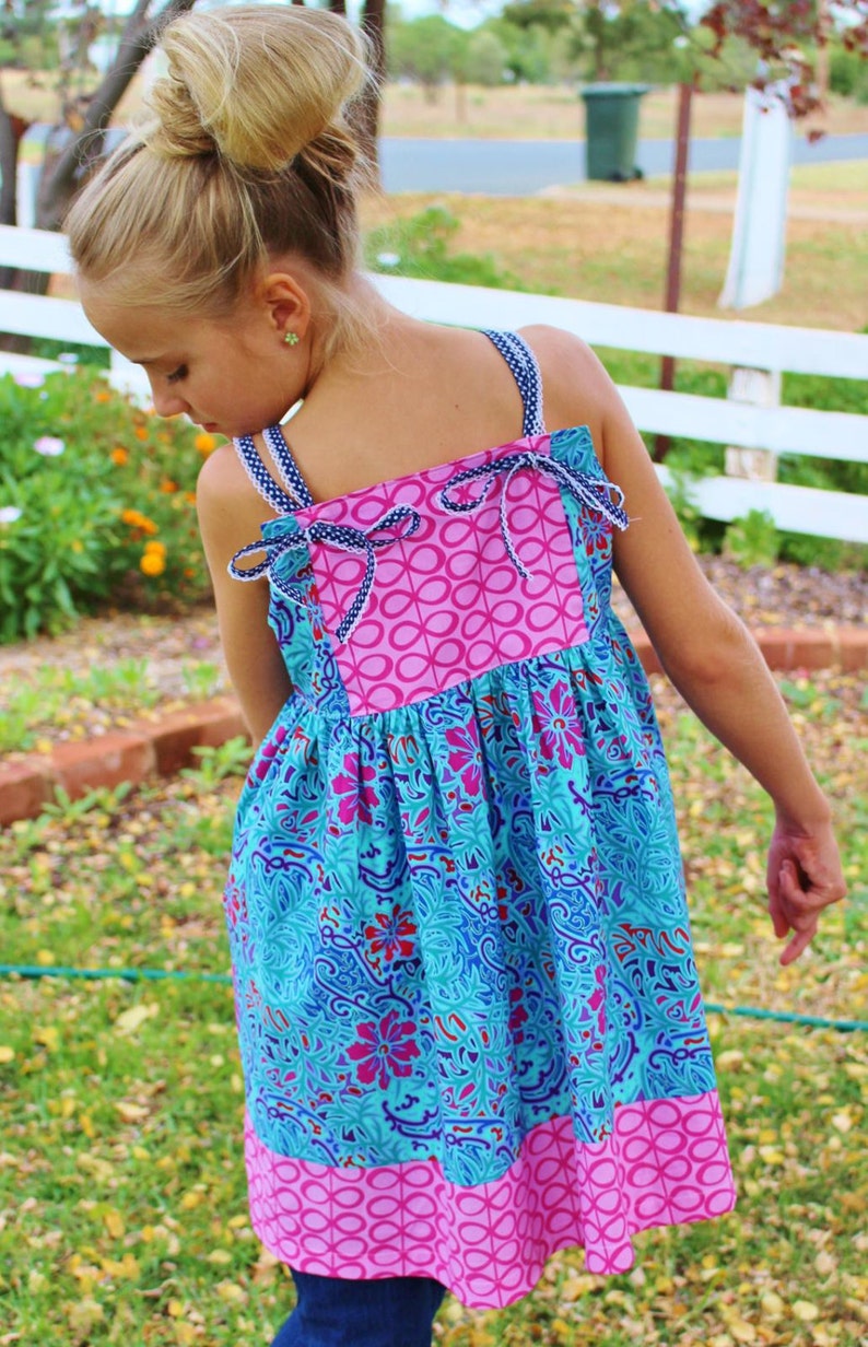 Firecracker Dress and Tunic PDF Sewing Pattern Girls Dress Pattern Toddler Dress Pattern, summer dress pattern, kids dress sewing image 4